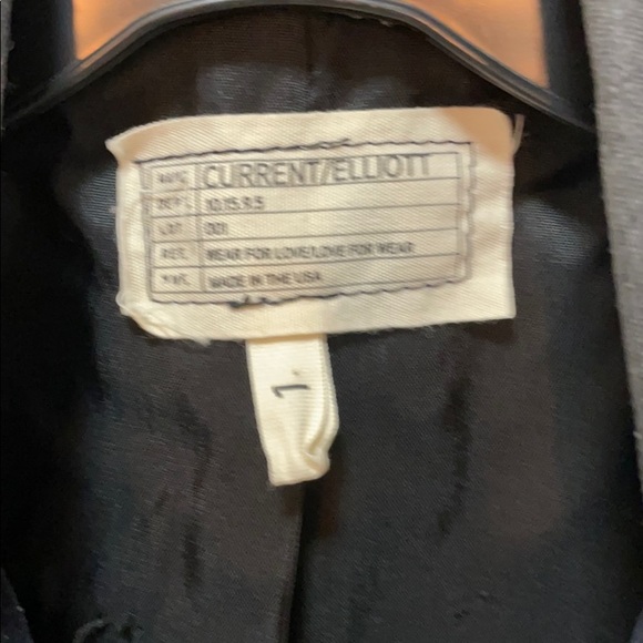 Current Elliott Black Velvet Blazer. Worn twice - Picture 2 of 6